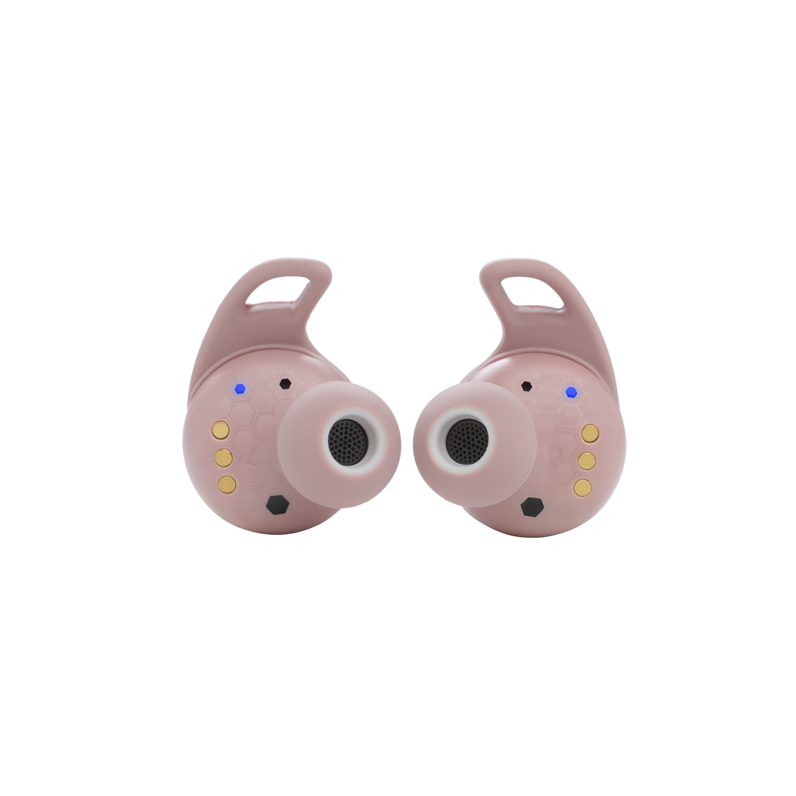 JBL Reflect Flow Pro - Pink - Waterproof true wireless Noise Cancelling active sport earbuds - Back